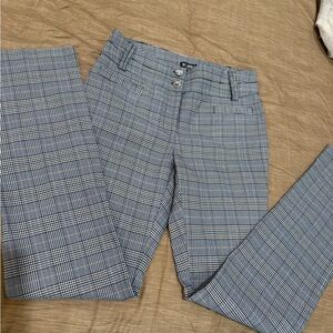 Soho Black and White Glen Plaid Trousers